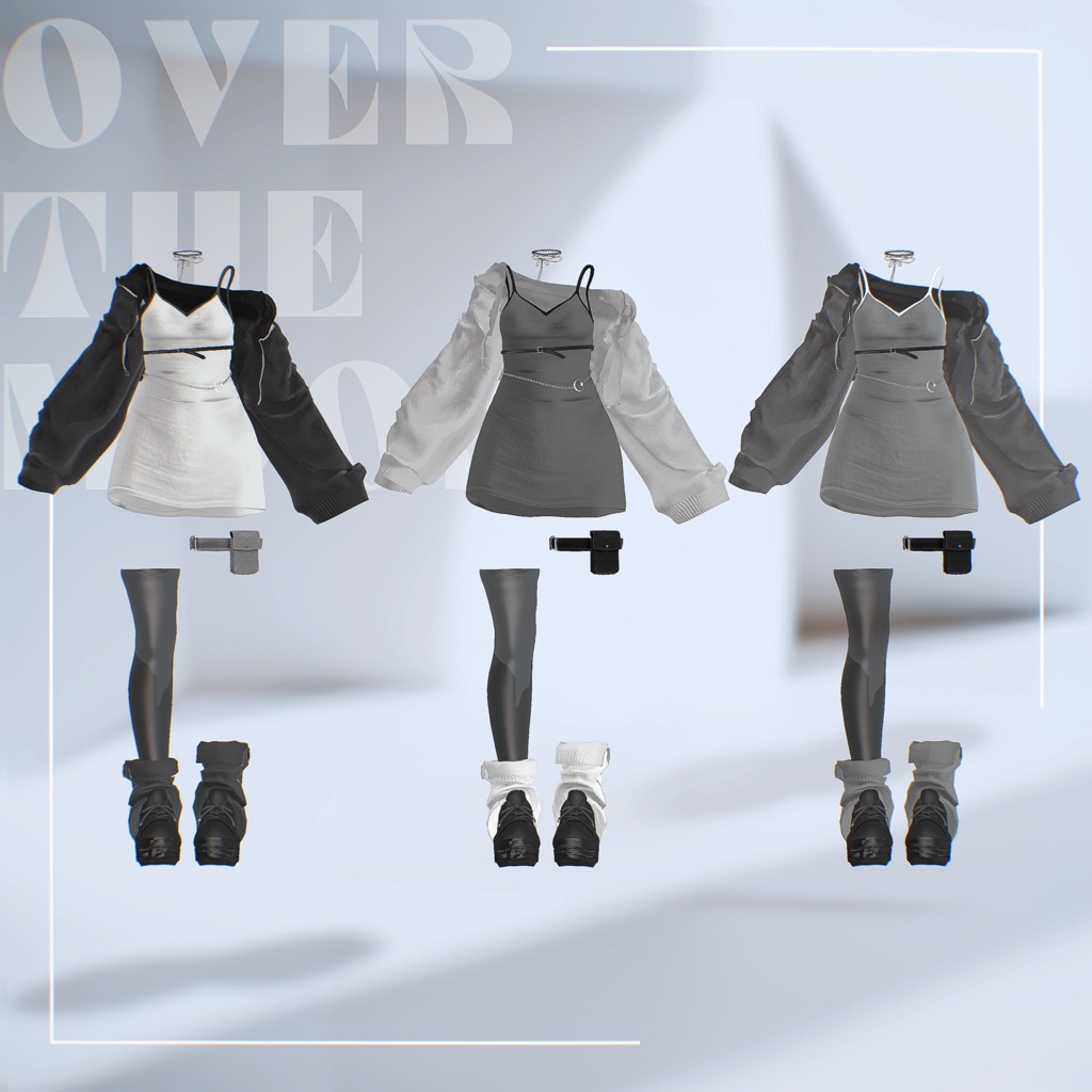 【10アバター対応】OverTheMoon【VRChat向け衣装モデル】