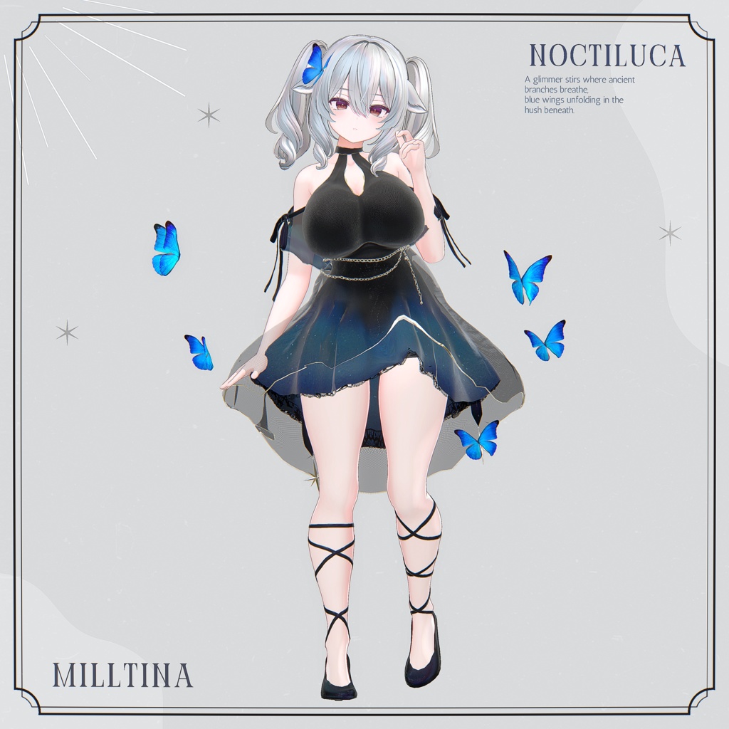 【12アバター対応】Noctiluca【VRChat向け衣装モデル】