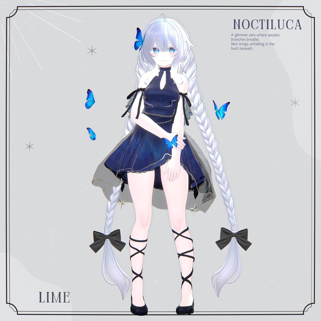 【12アバター対応】Noctiluca【VRChat向け衣装モデル】