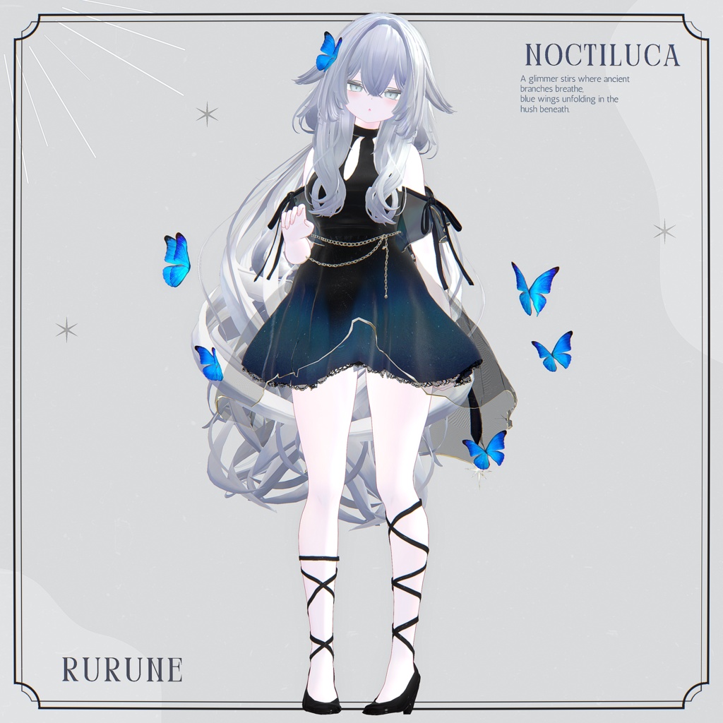 【12アバター対応】Noctiluca【VRChat向け衣装モデル】