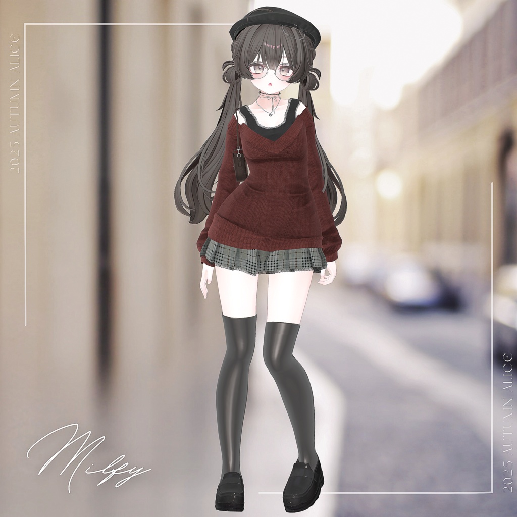 【14アバター対応】Amaretto【VRChat向け衣装モデル】