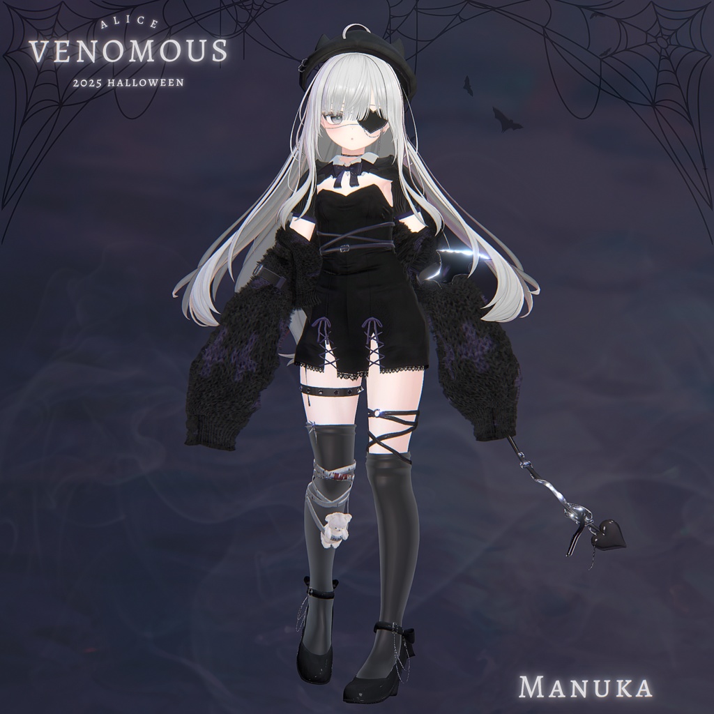 Venomous【12アバター対応・VRChat向け3Dモデル】