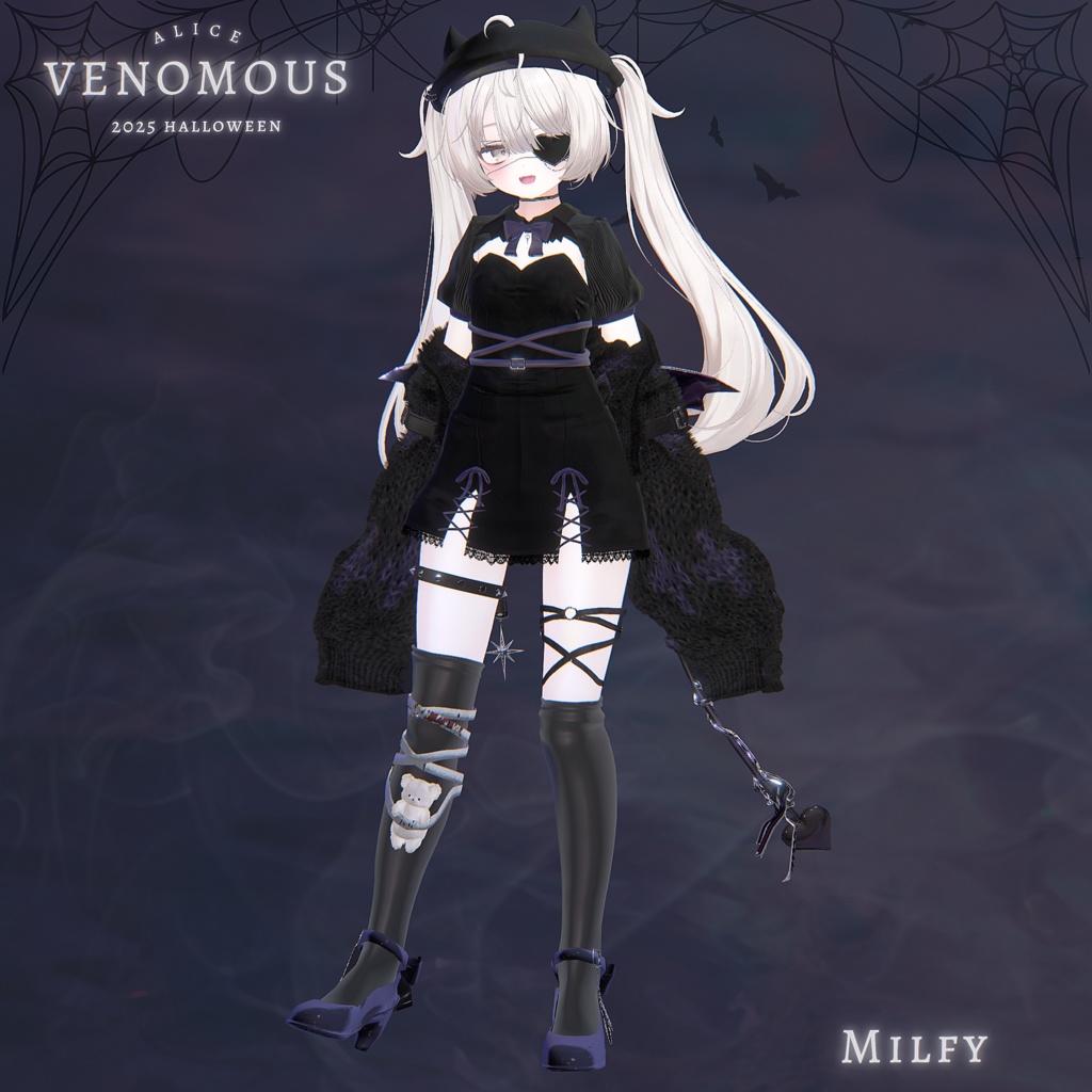 Venomous【12アバター対応・VRChat向け3Dモデル】