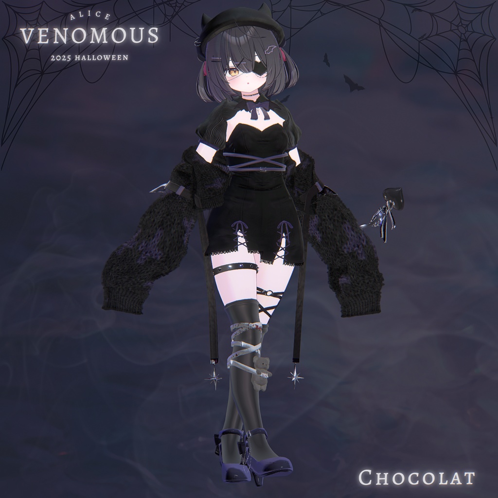 Venomous【12アバター対応・VRChat向け3Dモデル】