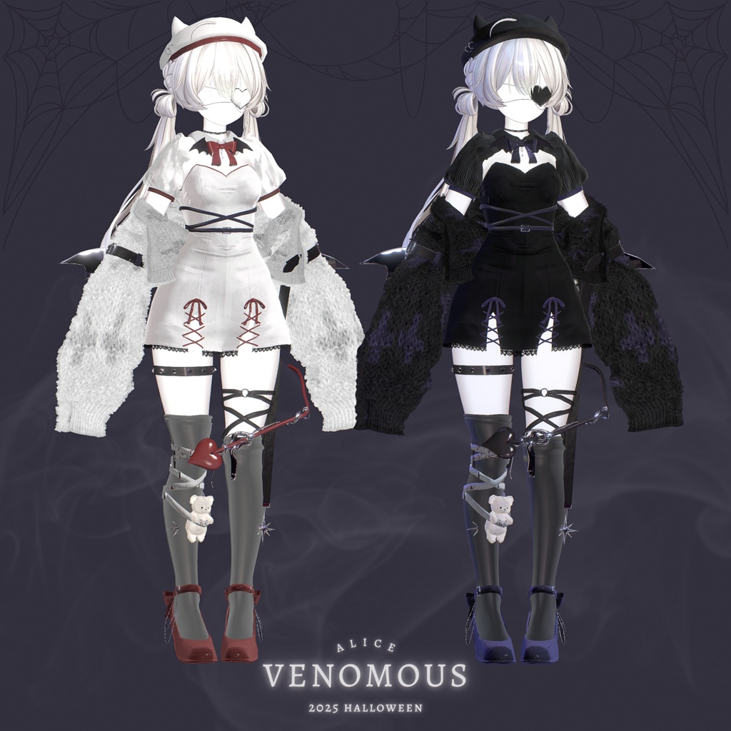 Venomous【12アバター対応・VRChat向け3Dモデル】