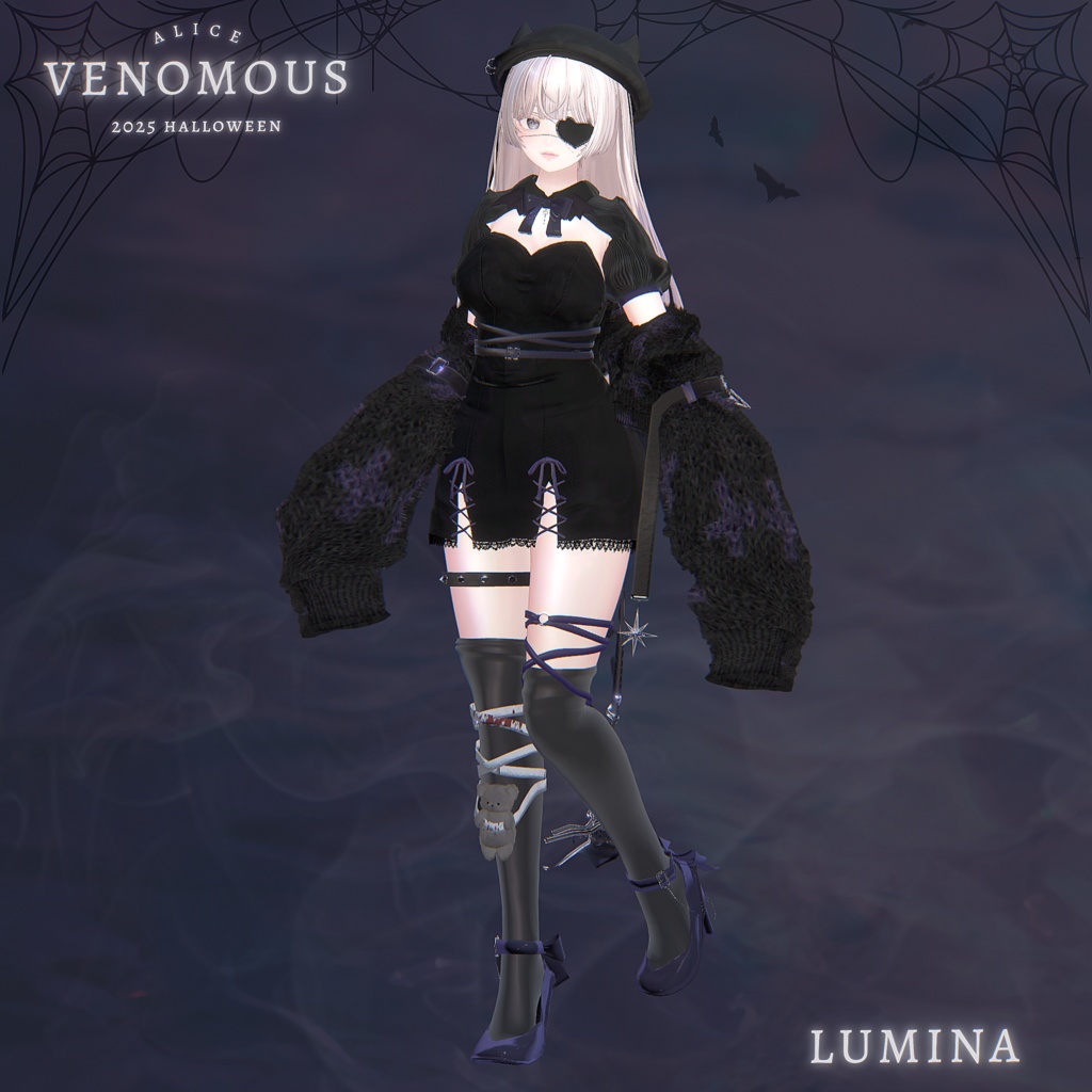 Venomous【12アバター対応・VRChat向け3Dモデル】