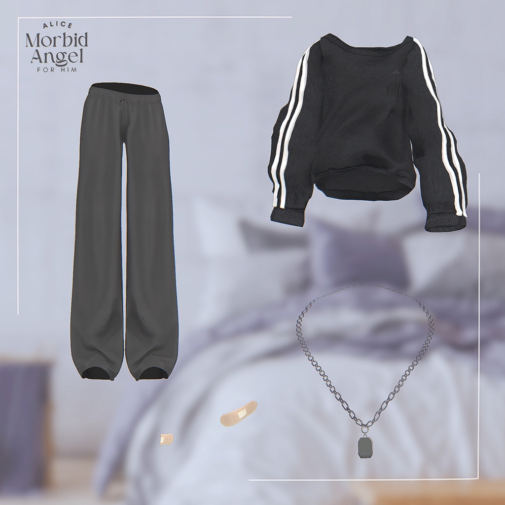 SALE🤍Morbid Angel forHim【7アバター対応/VRChat衣装モデル】