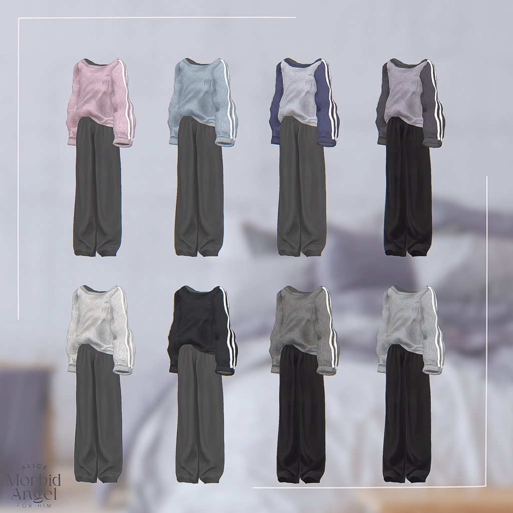 SALE🤍Morbid Angel forHim【7アバター対応/VRChat衣装モデル】