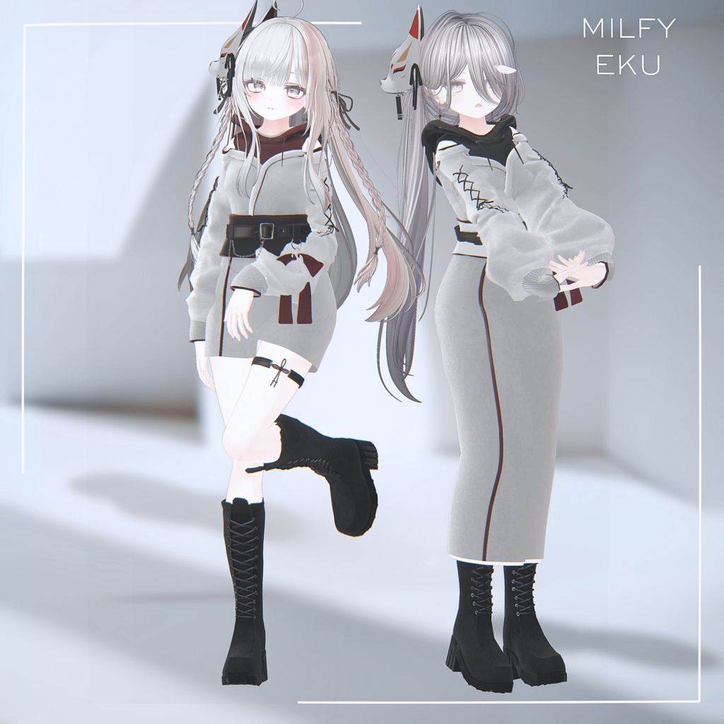 冥夜/MEIYA【12アバター対応・VRChat向け3Dモデル】