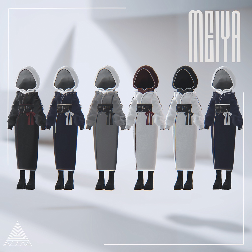 冥夜/MEIYA【12アバター対応・VRChat向け3Dモデル】