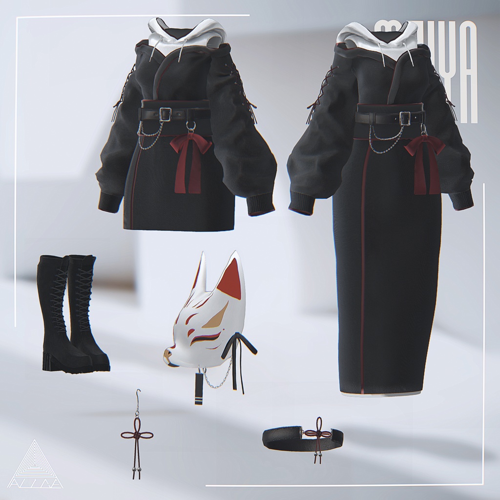 冥夜/MEIYA【12アバター対応・VRChat向け3Dモデル】