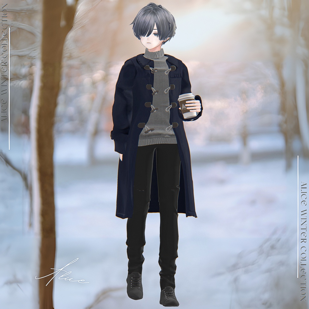 SALE⛄Snowdrop forHim【7アバター対応/VRChat衣装モデル】