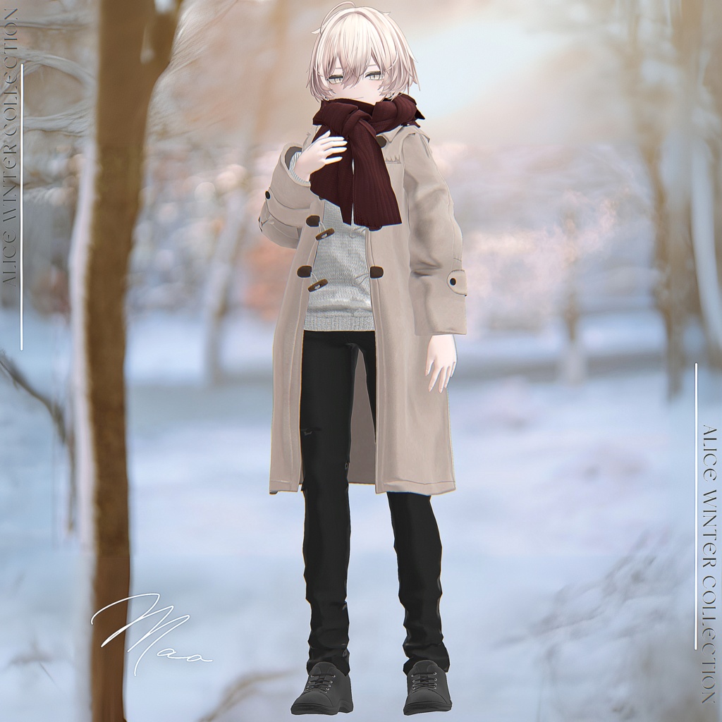 SALE⛄Snowdrop forHim【7アバター対応/VRChat衣装モデル】