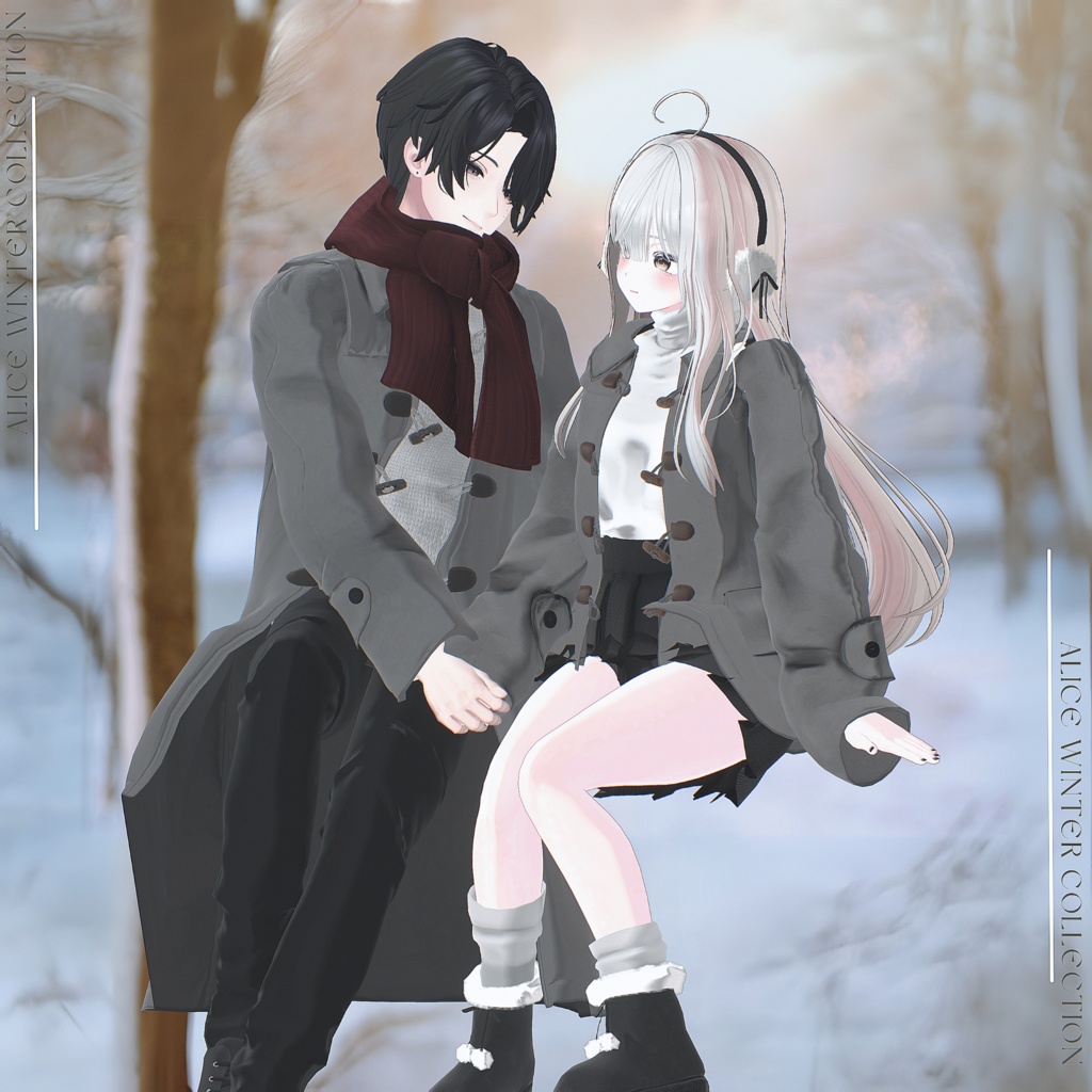 SALE⛄Snowdrop forHim【7アバター対応/VRChat衣装モデル】