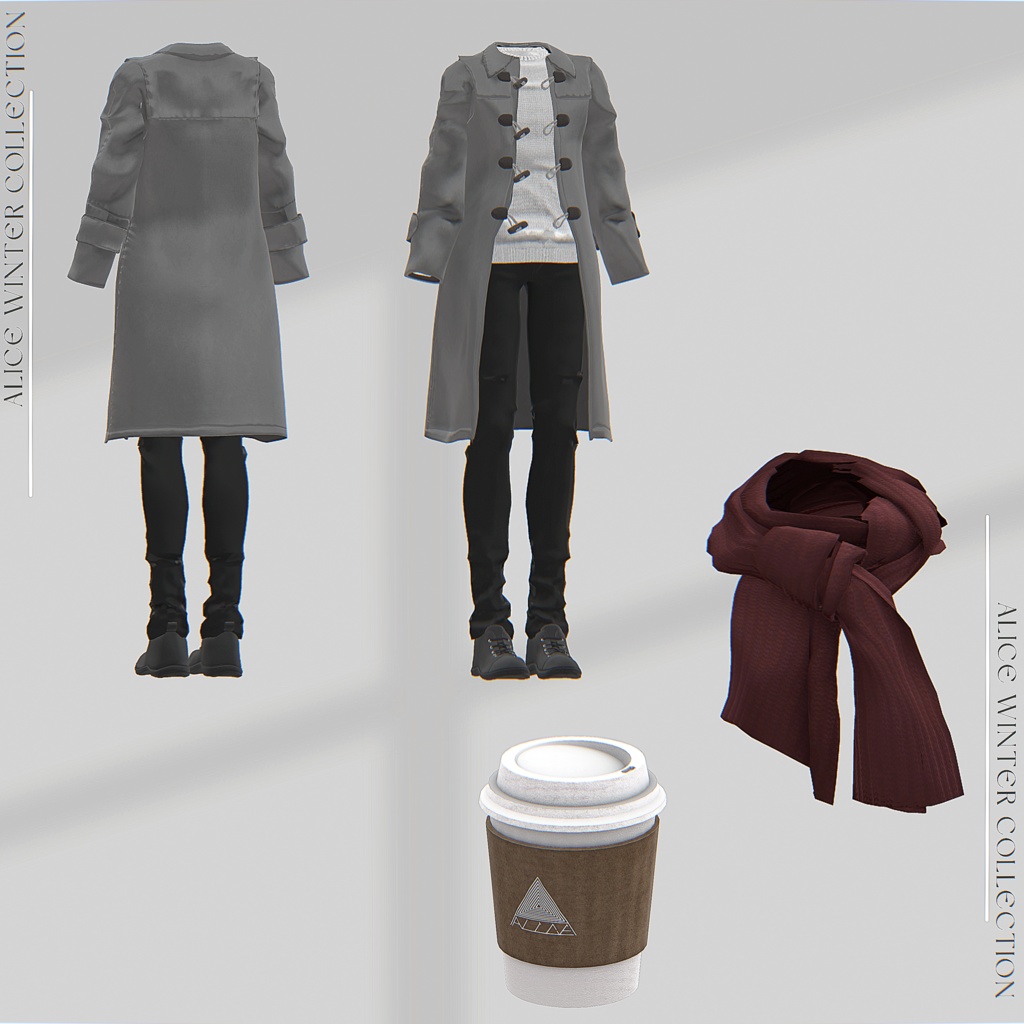 SALE⛄Snowdrop forHim【7アバター対応/VRChat衣装モデル】