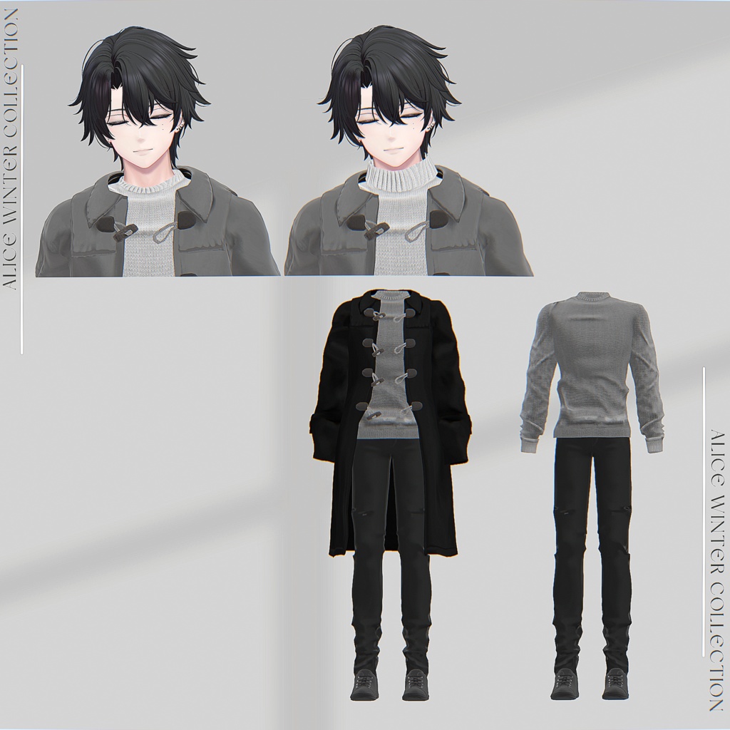 SALE⛄Snowdrop forHim【7アバター対応/VRChat衣装モデル】