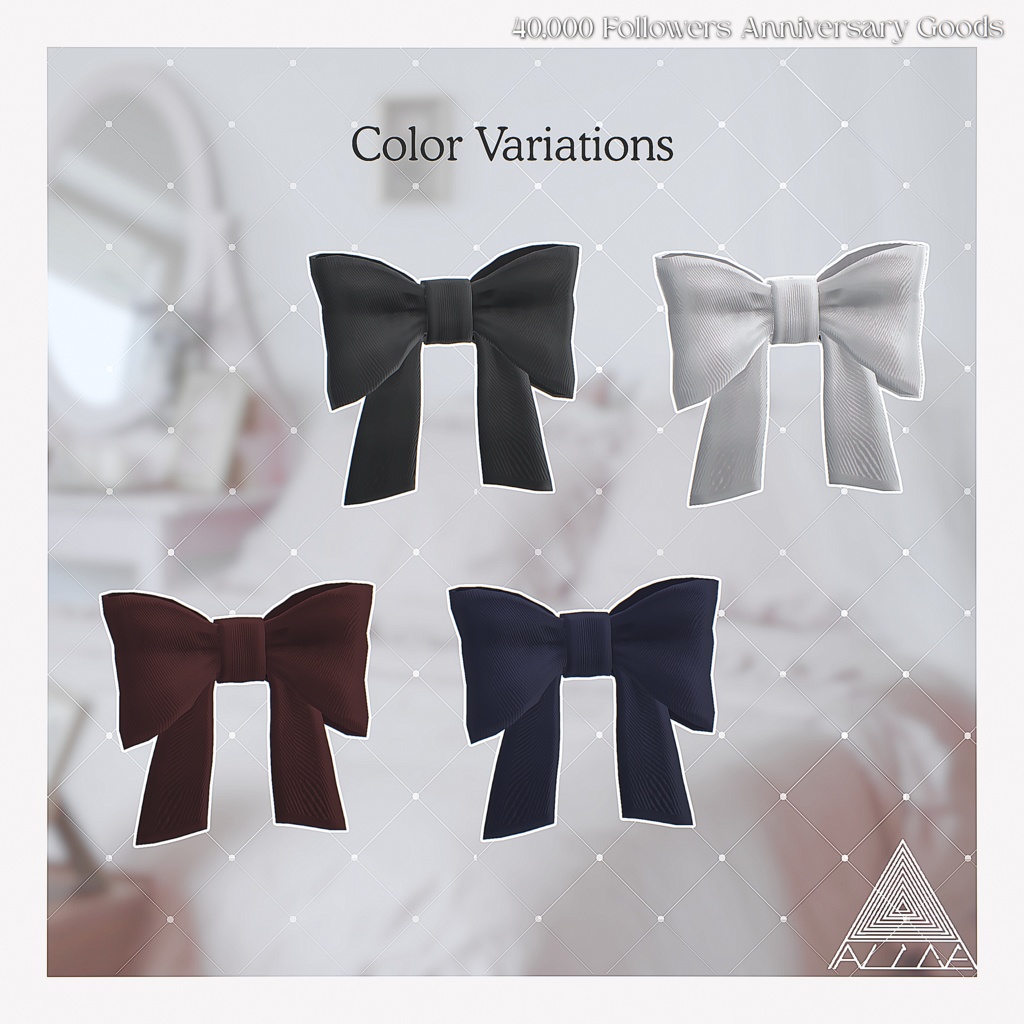 【無料】ねこみみリボン🎀 ⋱40,000 Followers Anniversary Goods⋰