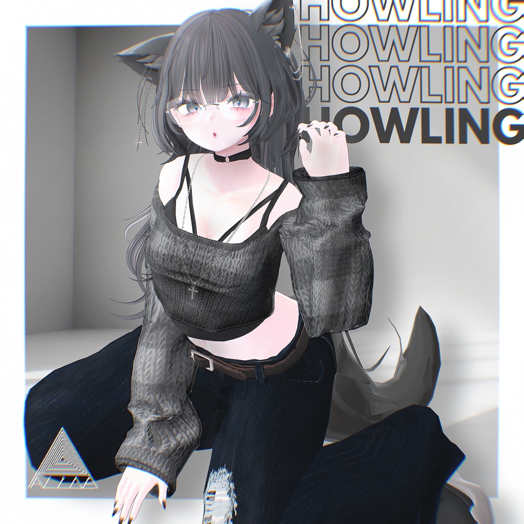 SALE🐺𝐇𝐨𝐰𝐥𝐢𝐧𝐠【16アバター対応･VRChat向け3Dモデル】