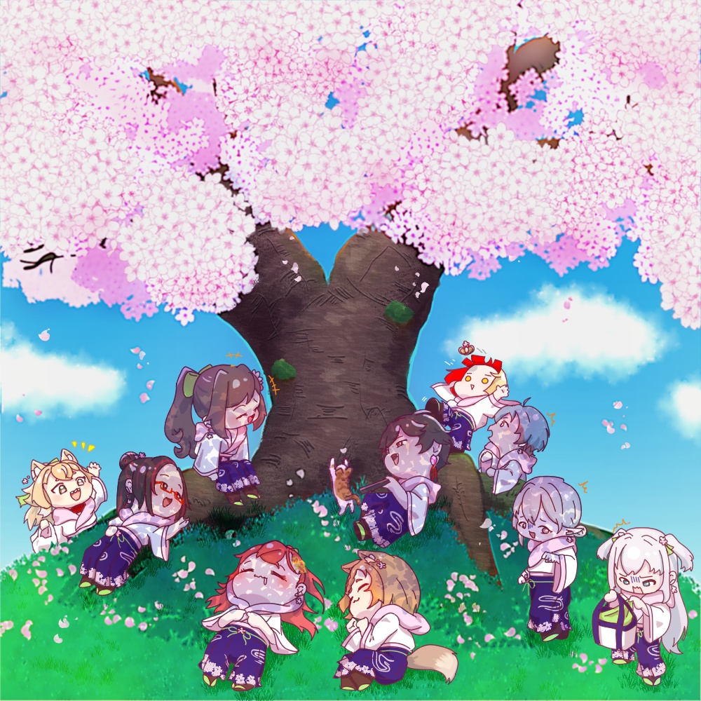 【スマホ壁紙】4月のカレンダー【イラスト企画】