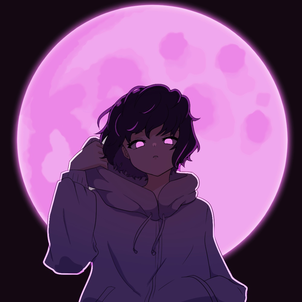 【無料】月の目【アイコンイラスト】