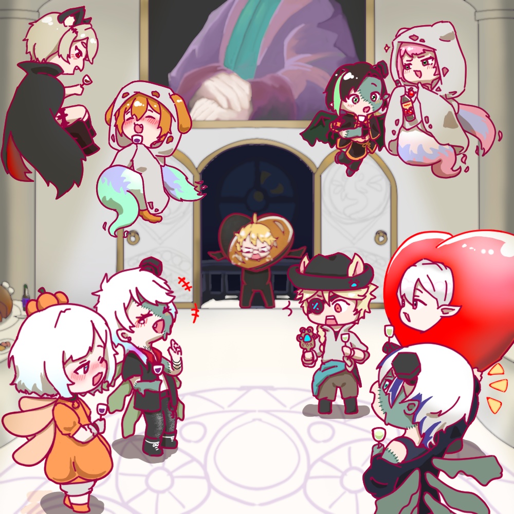 【スマホ壁紙】10月のカレンダー【イラスト企画】