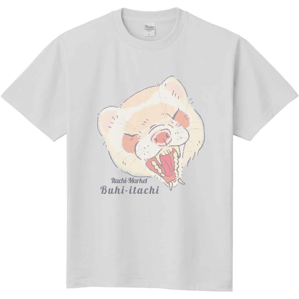 ぶひ鼬Tシャツ【オートミール】