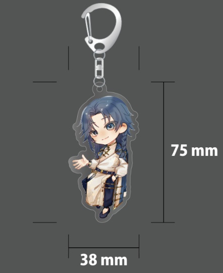 【2025ミニオルタ】アオイカーメン　アクリルキーホルダー