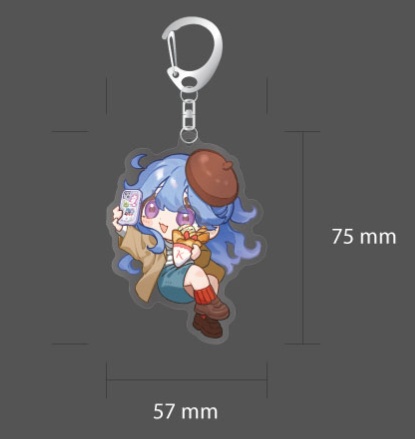 【2026カーメン王国六番街】アオイカーメン　アオコ　アクリルキーホルダー２