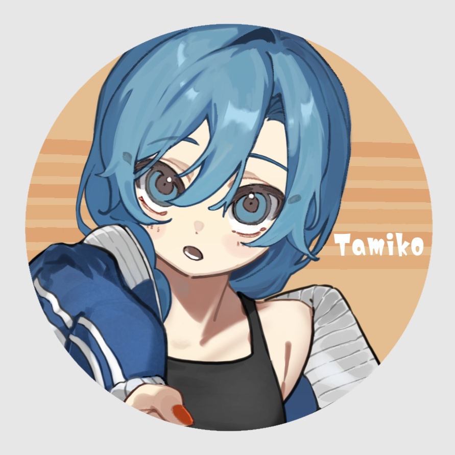 【2026カーメン王国六番街】アオイカーメン　民子缶バッジ