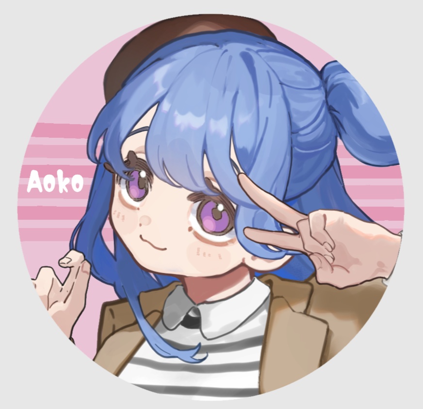 【2026カーメン王国六番街】アオイカーメン　アオコ缶バッジ