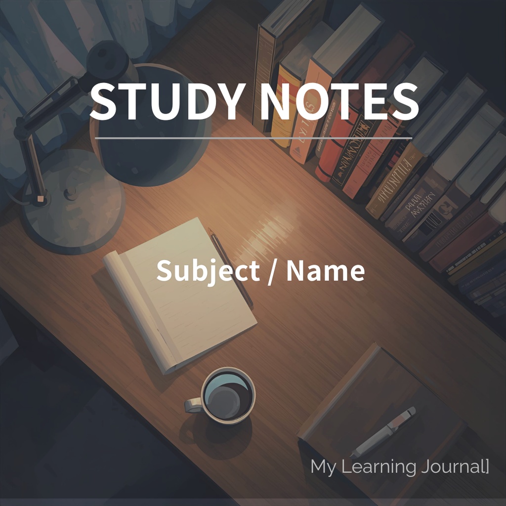 Minimal StudyDesk Template