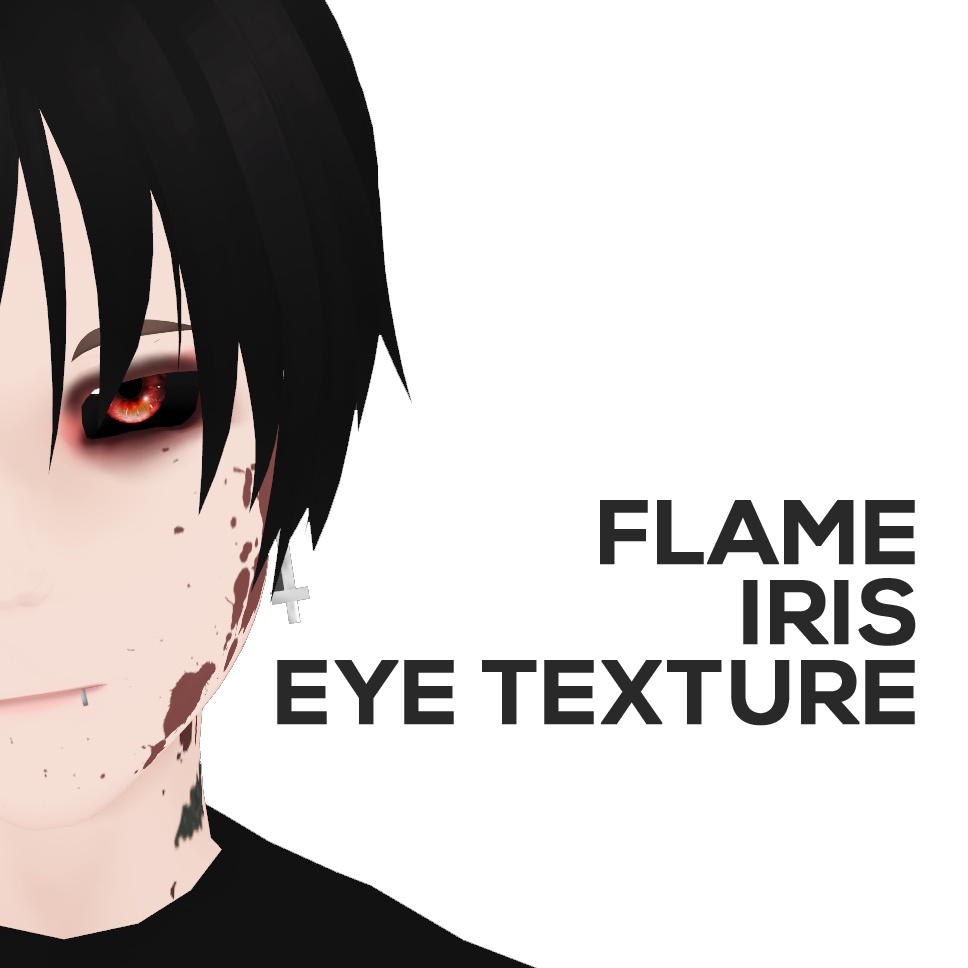 Vroid Flame Iris Eyes Texture