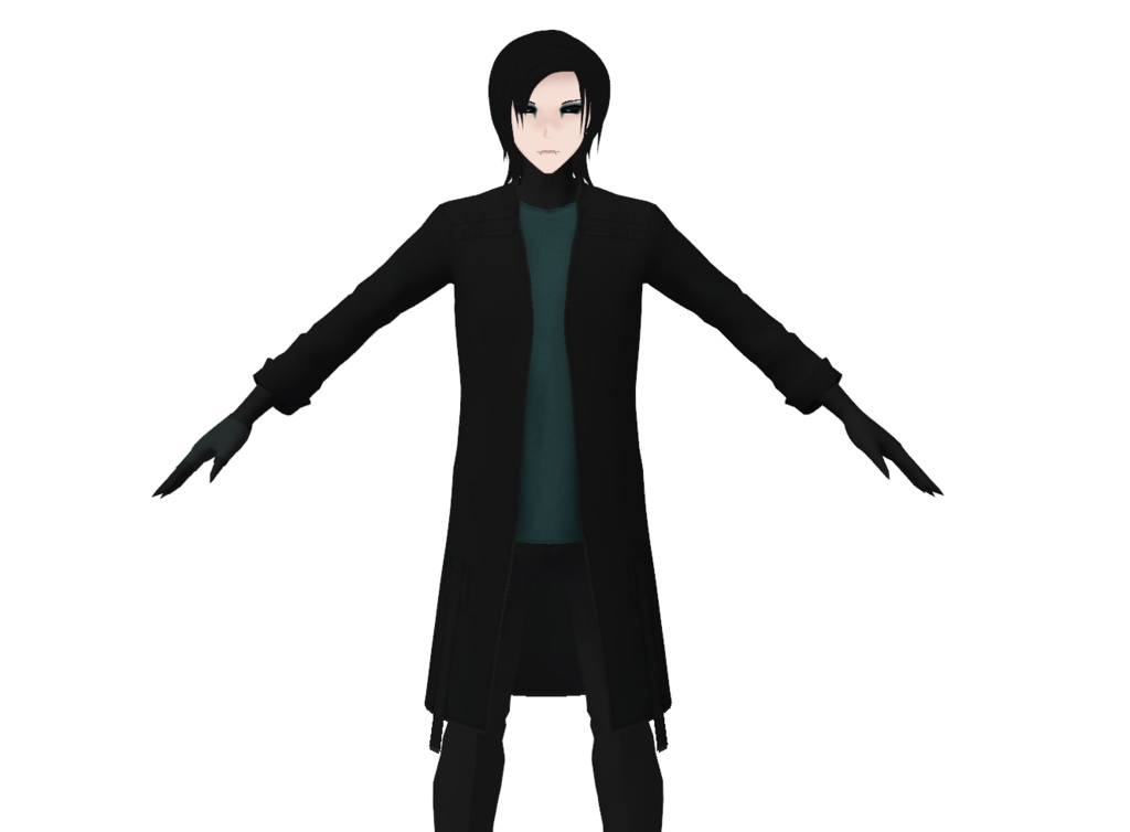 Long Coat with Undershirt