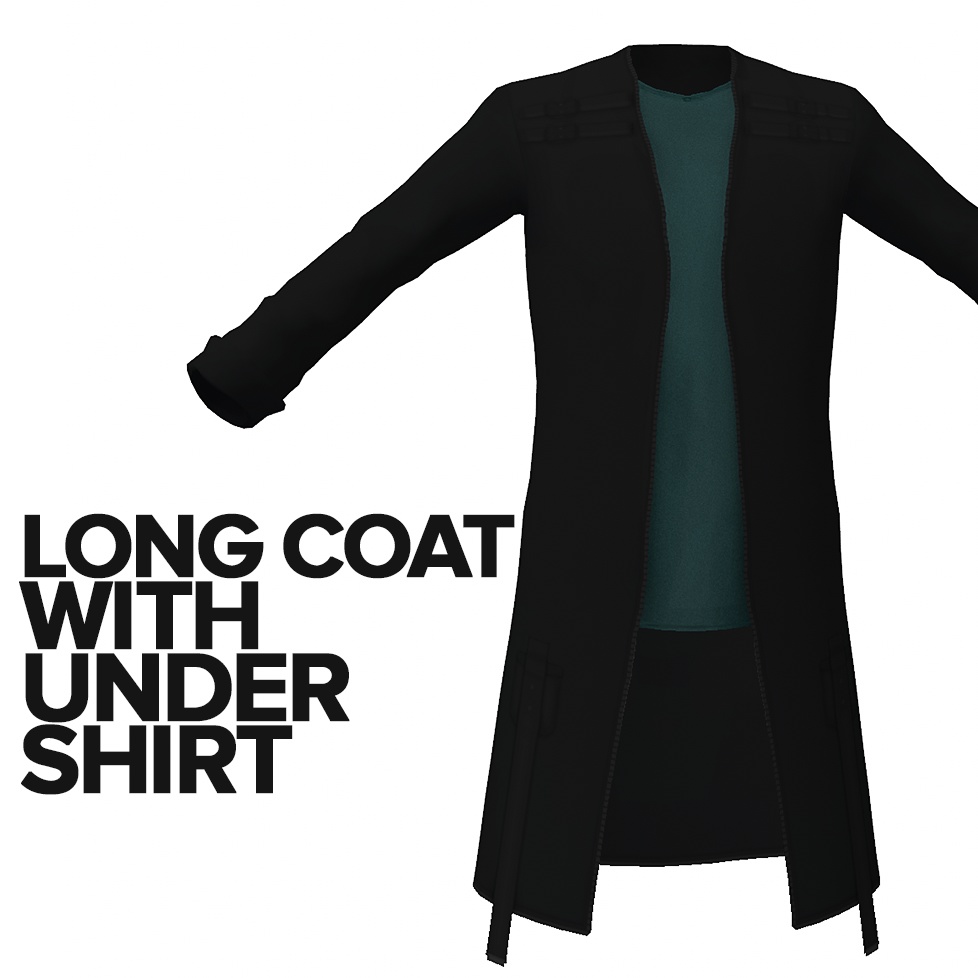 Long Coat with Undershirt