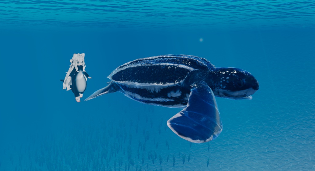 シャチとクジラのきぐるみ