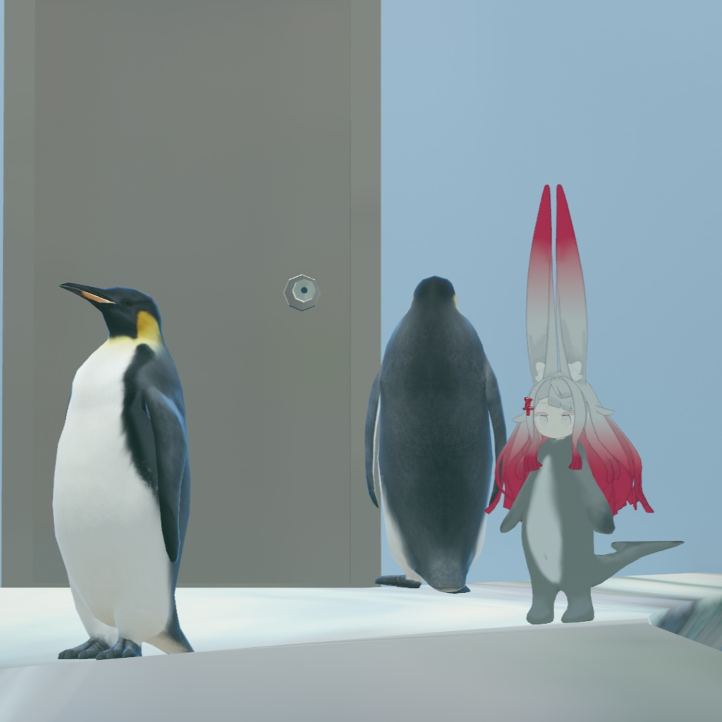 シャチとクジラのきぐるみ