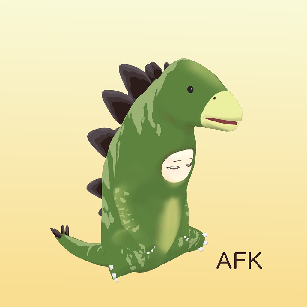 オリジナル3Dモデル「ステゴのさっちゃん」