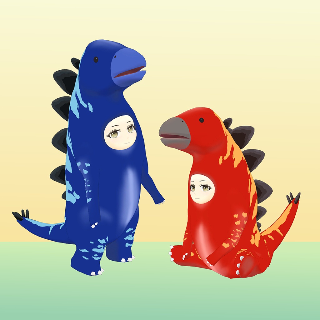 オリジナル3Dモデル「ステゴのさっちゃん」