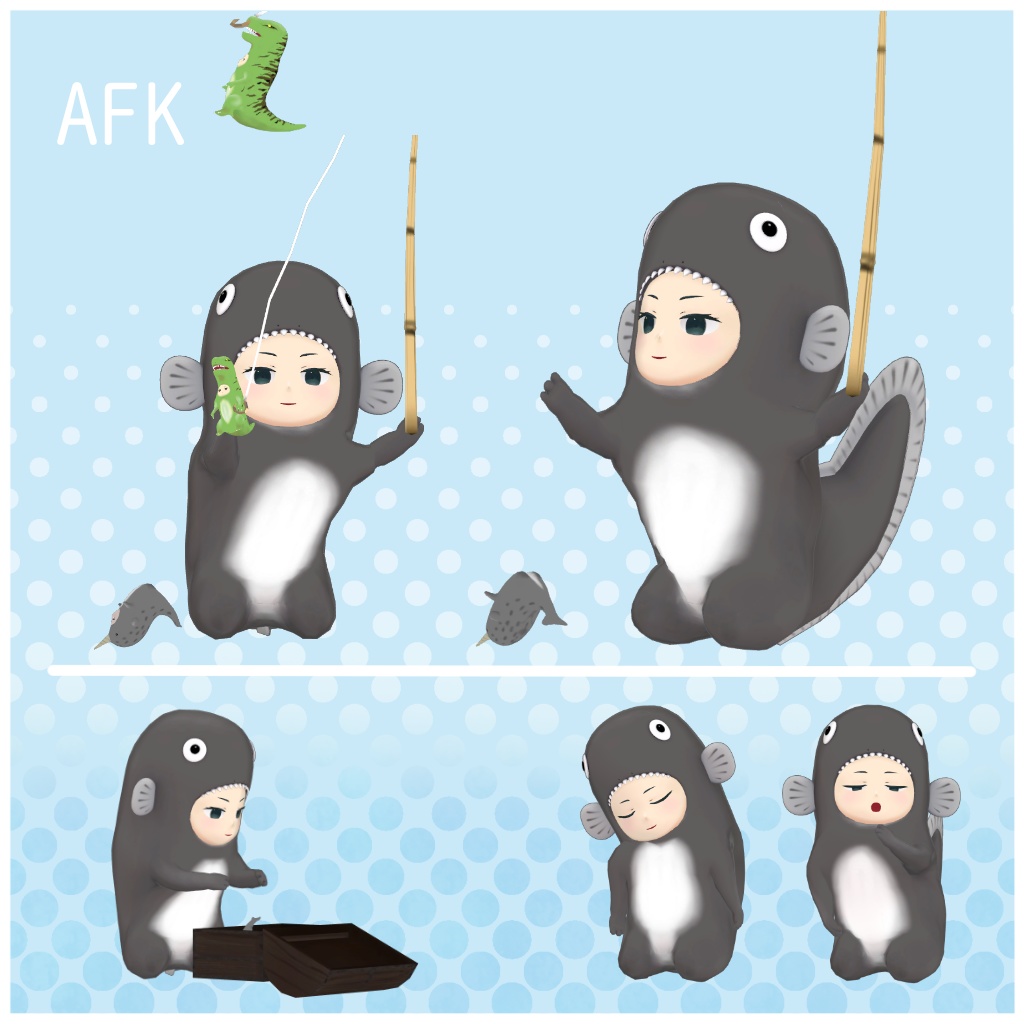 オリジナル3Dモデル「うなぎさん」