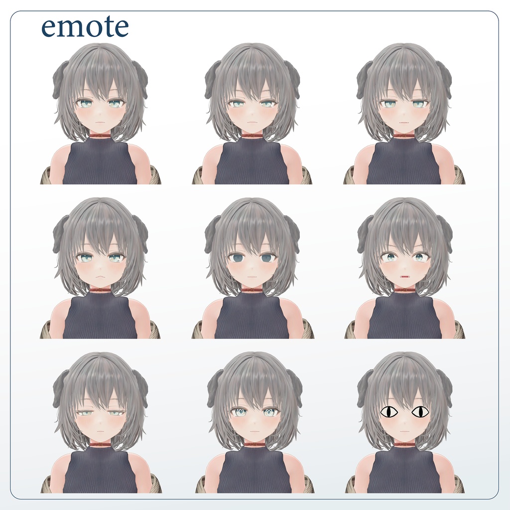 オリジナル3Dモデル「吠音」