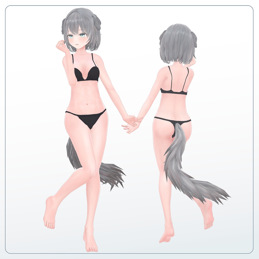 オリジナル3Dモデル「吠音」