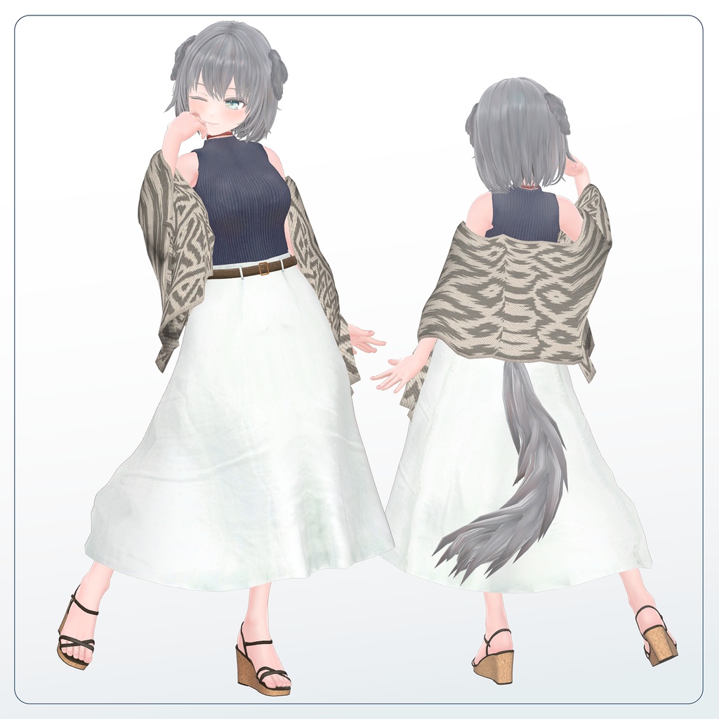 オリジナル3Dモデル「吠音」