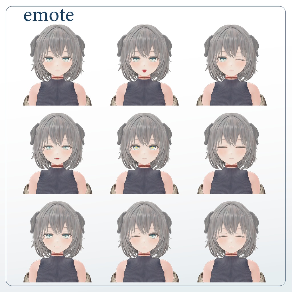 オリジナル3Dモデル「吠音」