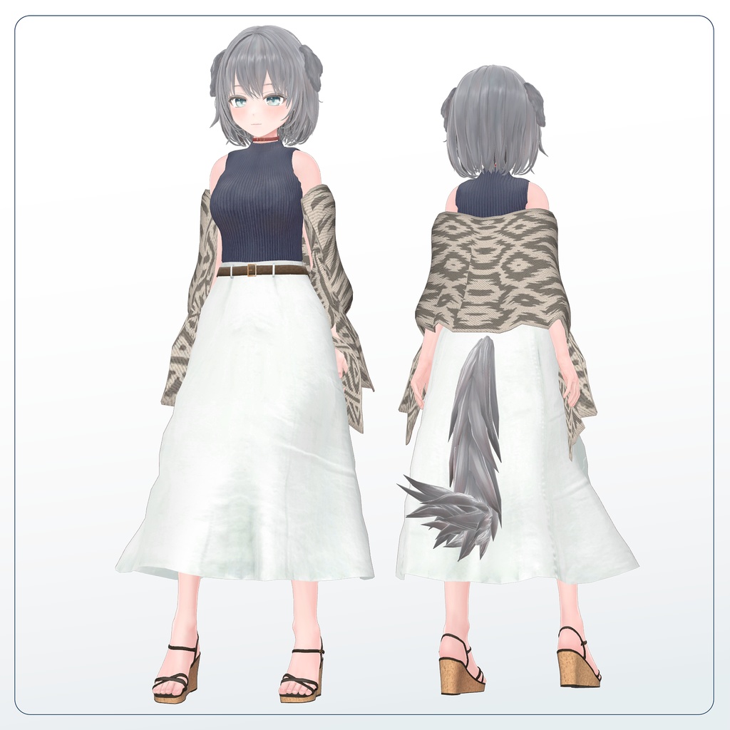 オリジナル3Dモデル「吠音」