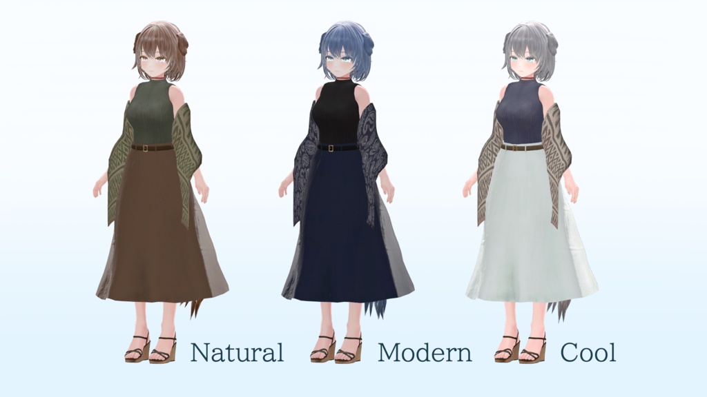 オリジナル3Dモデル「吠音」