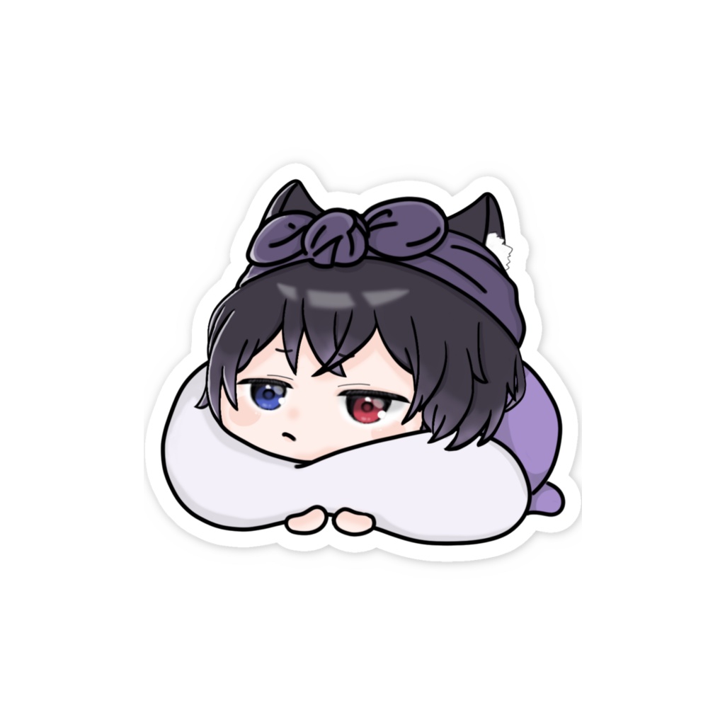 【ジト目_パジャマ】スマホステッカー