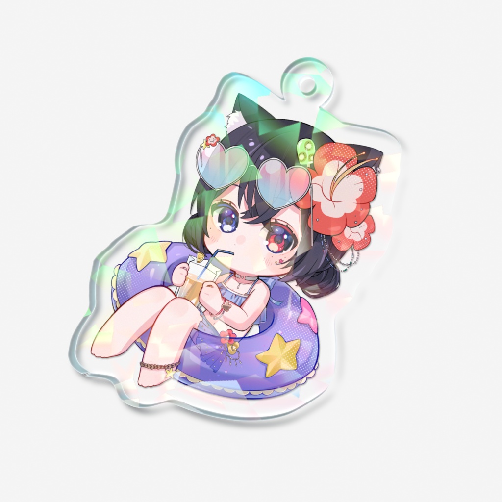 ホログラムアクリルキーホルダー(水着)