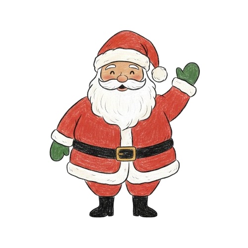 手書き風クリスマス クリップアートセット 10点セット (PNG形式)