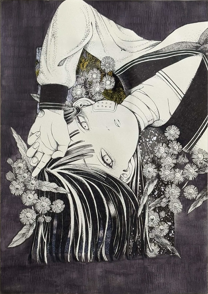 原画「春-春紫苑」