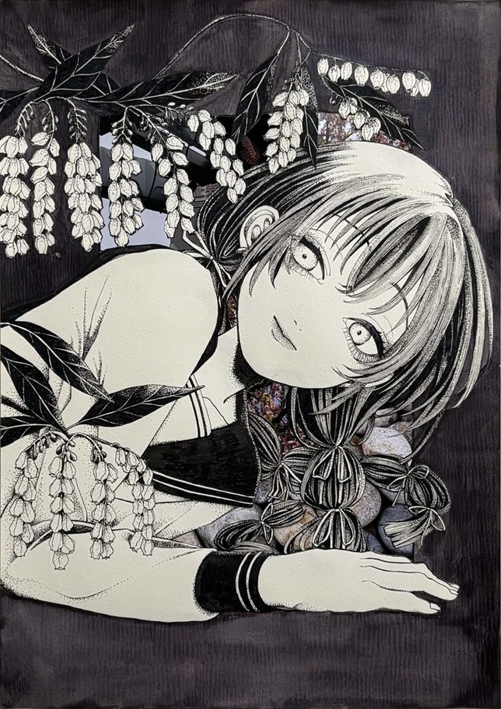 原画「春-馬酔木」